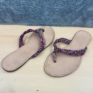Multicolored Thong Sandal